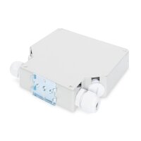 DIGITUS DN-96891 - Hutschienen Spleißbox für 8 LC/DX Kupplungen grau grau