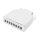 DIGITUS DN-96891 - Hutschienen Spleißbox für 8 LC/DX Kupplungen grau grau