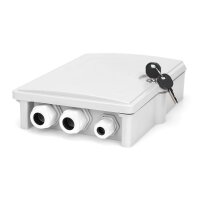 DIGITUS DN-968913 - Glasfaser Distributionsbox für Außen für 6x SC/DX Adapter, IP65