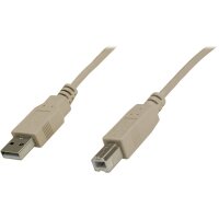 DIGITUS AK-300105-010-E - USB 2.0 Anschlusskabel, Typ A - B St/St, 1.0m, USB 2.0 konform, be