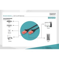 DIGITUS DK-1617-020/BL - CAT 6 U-UTP Patchkabel, Cu, LSZH AWG 26/7, Länge 2 m, Farbe Schwarz