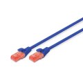 DIGITUS DK-1617-030/B - CAT 6 U-UTP Patchkabel, Cu, LSZH AWG 26/7, Länge 3 m, Farbe Blau