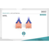 DIGITUS DK-1617-100/B - CAT 6 U-UTP Patchkabel, Cu, LSZH AWG 26/7, Länge 10 m, Farbe Blau