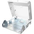 DIGITUS DN-19-04U-PB - Wandgehäuse, SOHO, Slim, 145x525x475 mm 3HE rotierbar, 2HE fix, Farbe grau ( RAL 7035)