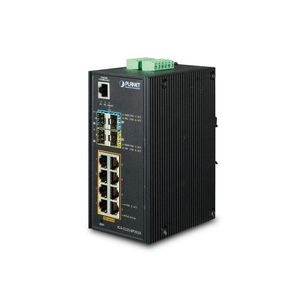 Industrie PoE+ Switch   8+4