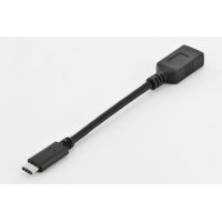 DIGITUS AK-300315-001-S - USB Typ-C Adapterkabel, OTG,...