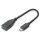 DIGITUS AK-300315-001-S - USB Typ-C Adapterkabel, OTG, Type-C - A St/Bu, 0,15m, 3A, 5GB, 3.0 Version, sw