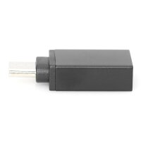 DIGITUS AK-300506-000-S - USB Type-C Adapter, Type-C - A St/Bu, 3A, 5GB, 3.0 Version, sw