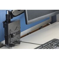 DIGITUS DA-90360 - Multifunktion Mini Desk PC Halter für Tischbefest. o. zwischen Halterung,VESA75x75,100x100