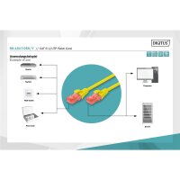 DIGITUS DK-1617-050/Y - CAT 6 U-UTP Patchkabel, Cu, LSZH AWG 26/7, Länge 5 m, Farbe Gelb