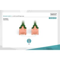 DIGITUS DK-1617-100/G - CAT 6 U-UTP Patchkabel, Cu, LSZH AWG 26/7, Länge 10 m, Farbe Grün