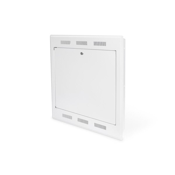 DIGITUS DN-19-WM-FLSH-127 - Wandgehäuse, bündige Montage, ausschwenkbar 778x628x127 mm, 2HE, Farbe grau (RAL 7035)