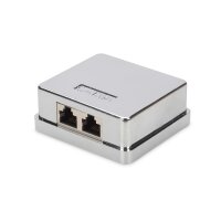 DIGITUS DN-93713 - CAT 6A Konsolidierungsgehäuse 2 Keystone Modul, geschirmt, 2-Port