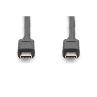DIGITUS AK-300139-010-S - USB Type-C Anschlusskabel, Type-C zu C St/St, 1.0m, Gen2, 5A, 10GB, 3.1 Version, CE, sw