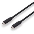 DIGITUS AK-300139-010-S - USB Type-C Anschlusskabel, Type-C zu C St/St, 1.0m, Gen2, 5A, 10GB, 3.1 Version, CE, sw