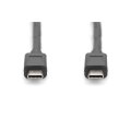 DIGITUS AK-300139-010-S - USB Type-C Anschlusskabel, Type-C zu C St/St, 1.0m, Gen2, 5A, 10GB, 3.1 Version, CE, sw
