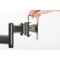 DIGITUS DA-90349 - Dualmonitor Tisch-Klemmhalterung, 15-27", schwarz max. load 2x8Kg,VESA max100x100
