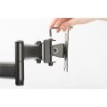 DIGITUS DA-90349 - Dualmonitor Tisch-Klemmhalterung, 15-27", schwarz max. load 2x8Kg,VESA max100x100