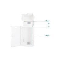 DIGITUS DN-19-WM-SRV-400 - Server Wandgehäuse 1050x500x400 mm, Farbe Grau (RAL 7035)