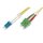 DIGITUS DK-292SCA3LC-01 - LWL Patchkabel, Duplex, SC (APC) zu LC (PC) SM OS2 09/125 µ, 1 m