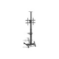 DIGITUS DA-90370 - TV-Wagen für Bildschirme bis zu 178 cm fahrbar, VESA max. 600x400