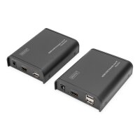 DIGITUS DS-55202 - HDMI KVM Extender, 120 m, Full HD, 1080p via Netzwerkkabel (Cat 5, 5E, 6),