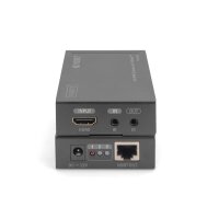 DIGITUS DS-55500 - 4K HDMI Extender Set, HDBaseT, UHD 4K*2K@30hz 70 m via Netzwerkkabel (Cat 5E, 6, 7)