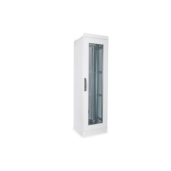 DIGITUS DN-19-42U-I-6/6-1 - 42HE Netzwerkschrank, Indoor IP55 2100x600x600, inkl. Sockel, grau (RAL 7035)