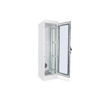 DIGITUS DN-19-42U-I-6/6-1 - 42HE Netzwerkschrank, Indoor IP55 2100x600x600, inkl. Sockel, grau (RAL 7035)