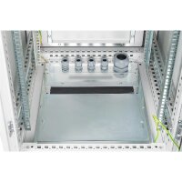 DIGITUS DN-19-42U-I-6/6-1 - 42HE Netzwerkschrank, Indoor IP55 2100x600x600, inkl. Sockel, grau (RAL 7035)