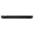 DIGITUS DN-97661 - 1HE Kabelbürstenleiste offene Bürstenleiste, Farbe Schwarz (RAL 9005)