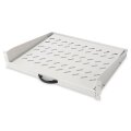 DIGITUS DN-19-TRAY-2-450 - 2HE ausziehb. Fachboden f. Schr. ab 450 mm Tiefe 88x483x352 mm, bis 30 kg, Grau (RAL7035)