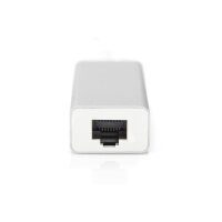 DIGITUS DA-70255 - 3 Port USB 3.0 Type-C Hub mit Gigabit Ethernet 3xUSB A/F,1xUSB A/M,1xRJ45 LAN, Win/Mac OS