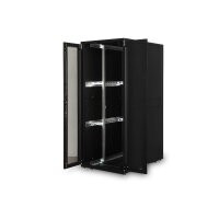 DIGITUS DN-19-SRV-42U-8/12B - 42HE Serverschrank, Unique, 2050x800x1200 mm perforierte Stahltüren, Farbe schwarz (RAL 9005)