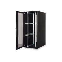 DIGITUS DN-19-SRV-42U-8/12B - 42HE Serverschrank, Unique, 2050x800x1200 mm perforierte Stahltüren, Farbe schwarz (RAL 9005)