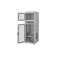 36HE Industrie-PC- Schrank, IP54, 1780x600x800 mm Glastürversion, Farbe grau ( RAL 7035)
