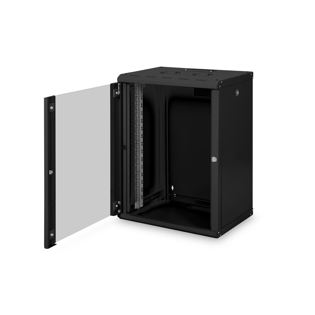 DIGITUS DN-19-16U-SW - 16HE Wandgehäuse, Unique 820x600x450 mm, Farbe Schwarz (RAL 9005)
