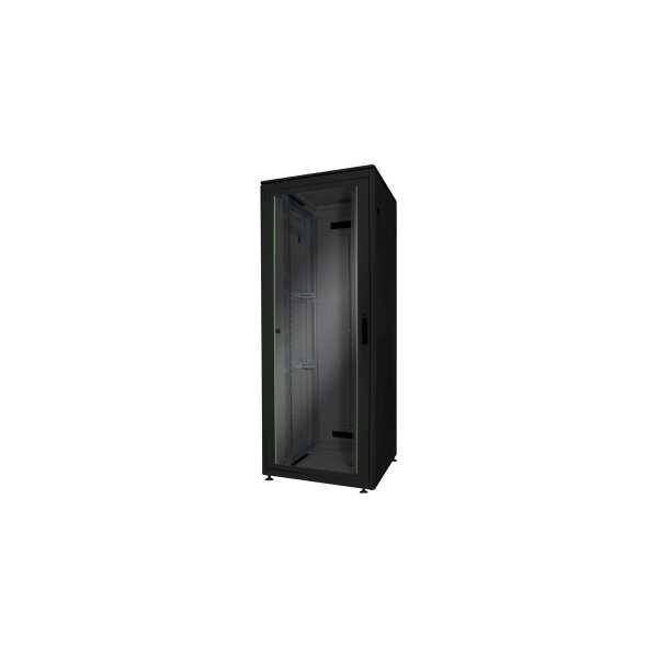 DIGITUS DN-19-32U-8/8-B-1 - 32HE Netzwerkschrank, Unique 1609x800x800 mm, Farbe Schwarz (RAL 9005)