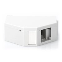 DIGITUS AN-25186 - Hutschienen Adapter für 1x Keystone Module, IP20 Beschriftungsfeld, Erdungsfeder, Seitenabdeckung