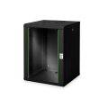 DIGITUS DN-19-16U-6/6-SW - 16HE Wandgehäuse, Unique 820x600x600 mm, Farbe Schwarz (RAL 9005)
