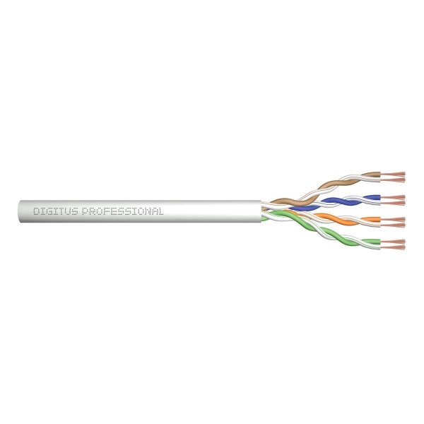 DIGITUS DK-1511-P-305-1 - CAT 5e U-UTP Roh-Patchkabel 305 m, Box, AWG 26/7, PVC, sx, grau