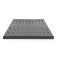 DIGITUS DN-19-TRAY1-1000-ECB - 1HE Fachboden festeinb. f. Schr. ab 1000 mm Tiefe 44x486x770 mm, bis 50 kg, schwarz (RAL 9005)