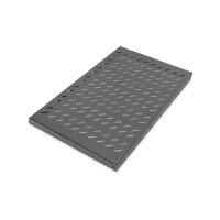 DIGITUS DN-19-TRAY1-1000-ECB - 1HE Fachboden festeinb. f. Schr. ab 1000 mm Tiefe 44x486x770 mm, bis 50 kg, schwarz (RAL 9005)