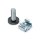 DIGITUS DN-19-SET-S - M6 Installationsschrauben-Set, 50 Stück 50x silberne Schrauben, Muttern u. Scheiben
