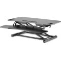 DIGITUS DA-90380-1 - Höhenverstellbarer Sitz- Steh Arbeitsplatz 95x61x11-46cm, Tastatur und Mausablage