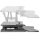 DIGITUS DA-90380-1 - Höhenverstellbarer Sitz- Steh Arbeitsplatz 95x61x11-46cm, Tastatur und Mausablage