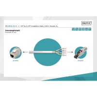 DIGITUS DK-1511-V-1-1 - CAT 5e U-UTP Installationskabel, 100 MHz Eca (PVC), AWG 24/1, 100 m Karton, Sx, Grau