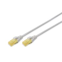 DK-1613-A-010 - CAT 6A U-UTP Patchkabel, Cu, LSZH AWG 26/7, Länge 1 m, Farbe Grau