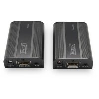 DIGITUS DS-55204 - 4K HDMI 2.0 Extender Set, UHD 4K*2K@60 Hz 30/60 m via Netzwerkkabel (Cat 6, 6a, 7),