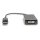 DIGITUS AK-340418-002-S - DisplayPort Konverterkabel, DP - HDMI+DVI+VGA M-F/F/F, 0.2m, 3in1 Multi-Media Kabel, CE, gold,sw